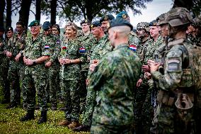 Queen Maxima Visits The Engineer Regiment - Den Bosch