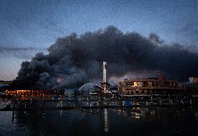 A Warehouse And Dock Fire In Richmond