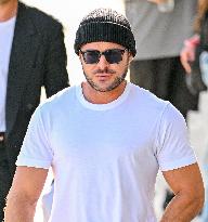 Zac Efron At Jimmy Kimmel - LA