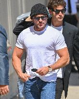 Zac Efron At Jimmy Kimmel - LA