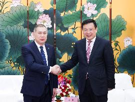 CHINA-BEIJING-XINHUA-FU HUA-KAZAKH AMBASSADOR TO CHINA-MEETING (CN)
