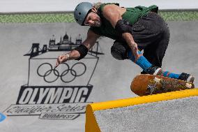 (SP)HUNGARY-BUDAPEST-OLYMPIC QUALIFIER SERIES BUDAPEST-SKATEBOARDING-MEN'S PARK-PRELIMS