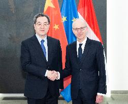 LUXEMBOURG-CHINA-DING XUEXIANG-PM-MEETING