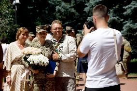 Graduation ceremony at Military Institute of Kyiv National University
