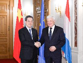 LUXEMBOURG-CHINA-DING XUEXIANG-PARLIAMENT PRESIDENT-MEETING