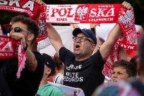 Euro 2024 Fan Zone In Krakow, Poland.