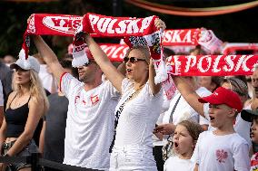 Euro 2024 Fan Zone In Krakow, Poland.