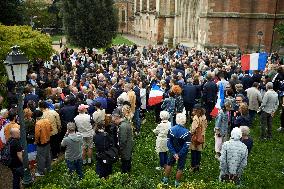 Toulouse: Gathering Of The CRIF (Representative Council Of French Jewish Institutions) Against Antisemitism