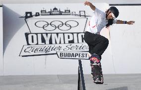 (SP)HUNGARY-BUDAPEST-OLYMPIC QUALIFIER SERIES BUDAPEST-SKATEBOARDING-WOMEN'S STREET-PRELIMS