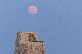 Strawberry Moon In Italy