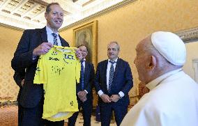 Pope Francis - Comity of the Grand Depart of Tour de France 2024 - Vatican