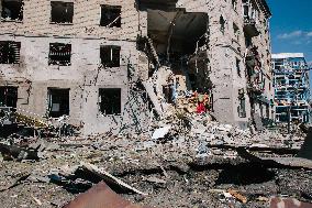 Consequences Of The Air Strike In Kharkiv