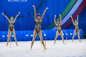 Gymnastics - Rhythmic Gymnastic - World Cup 2024 Group 5 Hoops