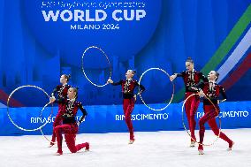 Gymnastics - Rhythmic Gymnastic - World Cup 2024 Group 5 Hoops