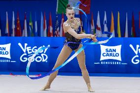 Gymnastics - Rhythmic Gymnastic - World Cup 2024 - Individual Ribbon and Clubs