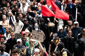 Over 4,500 People Demonstrate Against The Extreme Right In Nantes On Saturday June 22