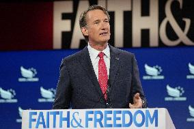 Governor Glenn Youngkin Of Virginia Address Faith And Freedom Conference