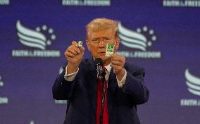 Donald Trump Holds Up Tic Tac Candy To Show Effects Of Inflation