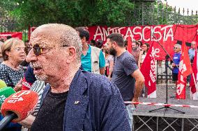 Anti-Fascist Protest In Rome, Italy