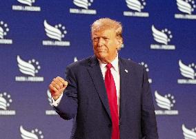 Donald Trump Addresses The Faith And Freedom Road To The Majority Conference