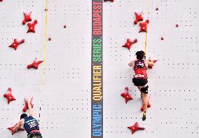 (SP)HUNGARY-BUDAPEST-OLYMPIC QUALIFIER SERIES-SPORT CLIMBING-MEN'S SPEED