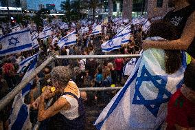 ISRAEL-TEL AVIV-GAZA-CEASEFIRE-DEMONSTRATION