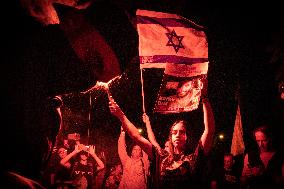 ISRAEL-TEL AVIV-GAZA-CEASEFIRE-DEMONSTRATION