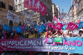 Pro-Life And Family Parade - Rome