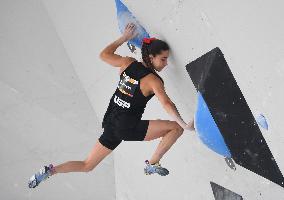 (SP)HUNGARY-BUDAPEST-OLYMPIC QUALIFIER SERIES BUDAPEST-SPORT CLIMBING-WOMEN'S BOULDER & LEAD FINAL-BOULDER