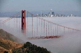 U.S.-SAN FRANCISCO-CLOUDS-VIEW