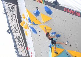 (SP)HUNGARY-BUDAPEST-OLYMPIC QUALIFIER SERIES BUDAPEST-SPORT CLIMBING-WOMEN'S BOULDER & LEAD FINAL-LEAD