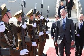 King Felipe VI travels to Estonia