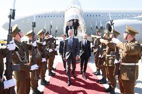 King Felipe VI travels to Estonia