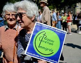 Rally Of Christians Against The Far Right - Paris