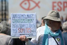 Rally Of Christians Against The Far Right - Paris