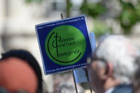 Rally Of Christians Against The Far Right - Paris