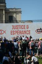 Rally Of Christians Against The Far Right - Paris