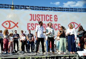 Rally Of Christians Against The Far Right - Paris