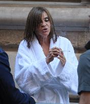 Carine Roitfeld out in Paris