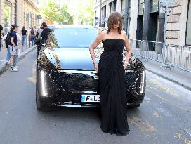 Carine Roitfeld out in Paris