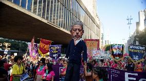 Abort Protest In Sao Paulo, Brazil