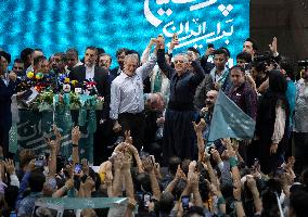 Iran-Electoral Campaign Rally For Masoud Pezeshkian