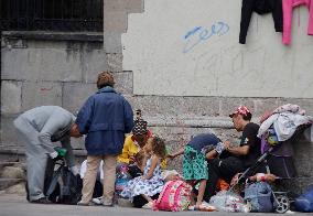 Migrants Stranded In Mexico City