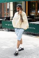 Justin Bieber Departs Bar Pitti After Lunching - NYC