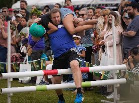 CANADA-BRITISH COLUMBIA-BURNABY-WIFE-CARRYING CONTEST