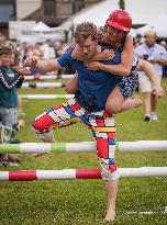 CANADA-BRITISH COLUMBIA-BURNABY-WIFE-CARRYING CONTEST