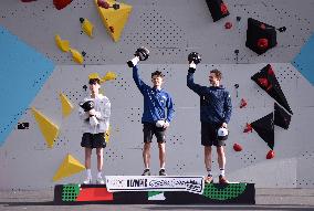 (SP)HUNGARY-BUDAPEST-OLYMPIC QUALIFIER SERIES-SPORT CLIMBING-MEN'S BOULDER & LEAD-FINAL