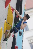 (SP)HUNGARY-BUDAPEST-OLYMPIC QUALIFIER SERIES-SPORT CLIMBING-MEN'S BOULDER & LEAD-FINAL