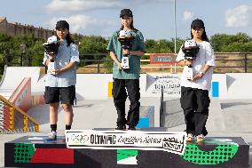 (SP)HUNGARY-BUDAPEST-OLYMPIC QUALIFIER SERIES BUDAPEST-SKATEBOARDING-WOMEN'S STREET-FINAL