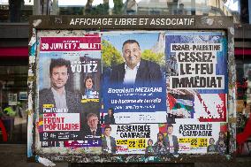 Electoral Posters For Legislative Elections - Paris